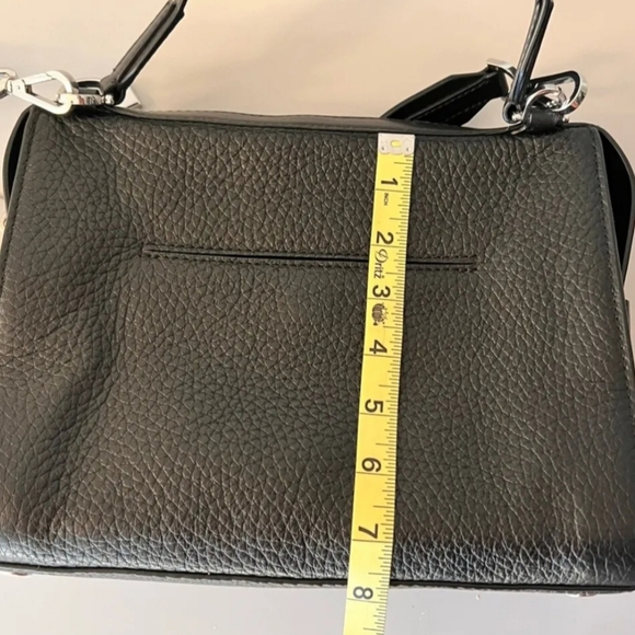 Michael Kors INGRID Medium Shoulder Black Leather Handbag - Picture 7 of 8